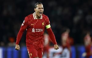 范戴克：为利物浦效力自然有标准和期望，对水晶宫要强力反弹